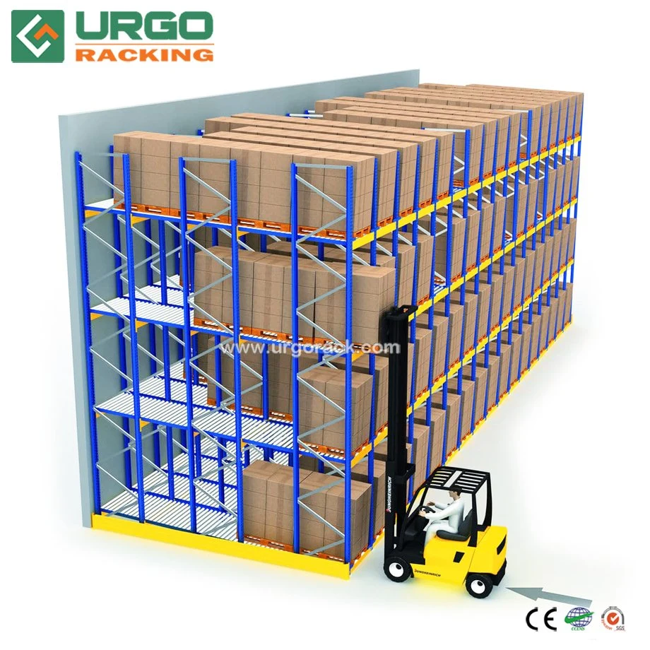 Warehouse Gravity Pallet Rack Double Deep Pallet Racking Pallet Stacking Rack