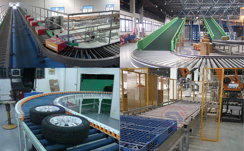 Portable Gravity Feed Aluminum Tube Roller Conveying System Pallet Turntable Conveyor