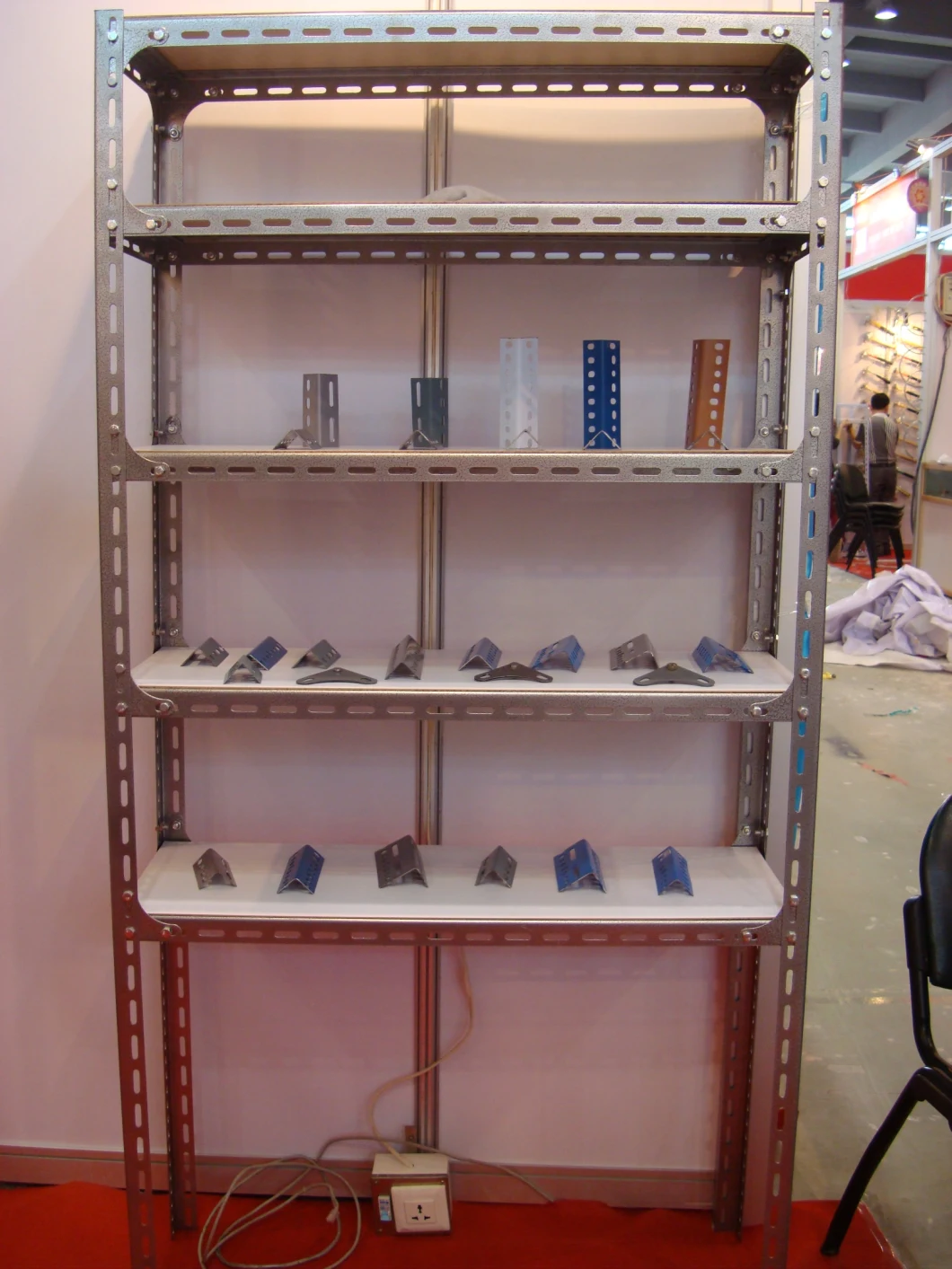 OEM Metal All-Purpose Angle Steel Rack Angle Iron Storage Shelves Slotted Angle Rack