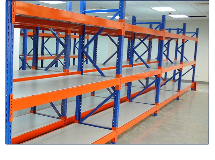 Yellow & Blue Adjustable Steel Metal Shelving Rack Warehouse Storage Rack
