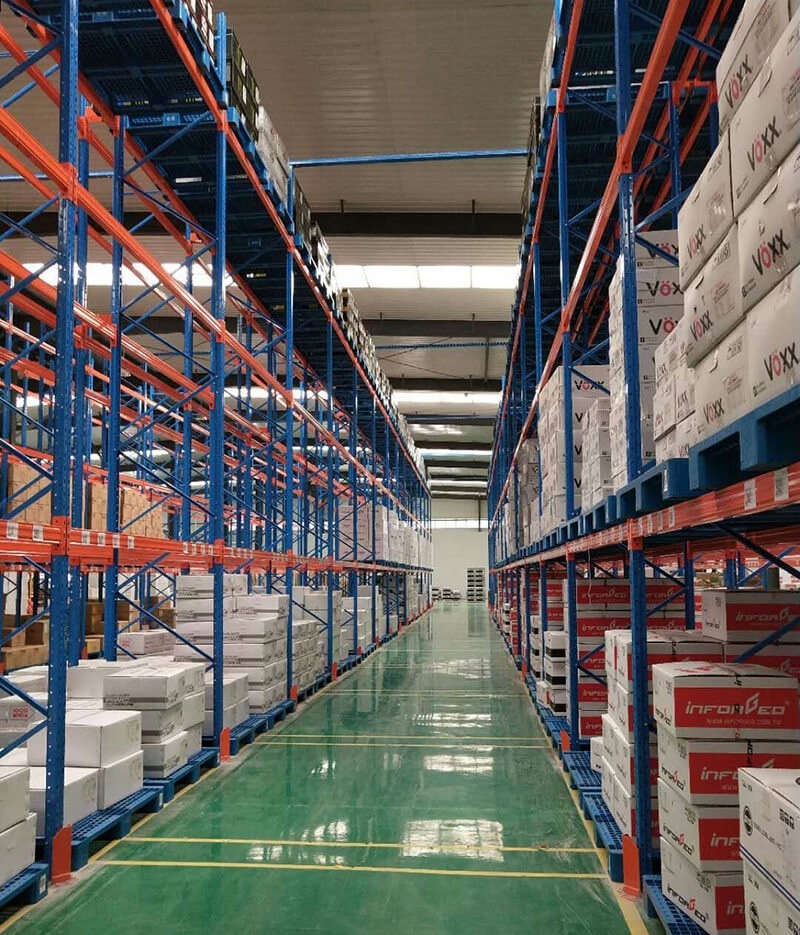 Beam Type Cold Storage Clothing Plumbing Heavy Duty Metal Steel Warehouse Pallet Storage Racking