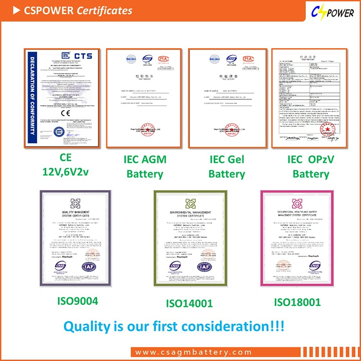 Deep Cycle AGM Solar Battery 6V 200ah Power Storage Batteries