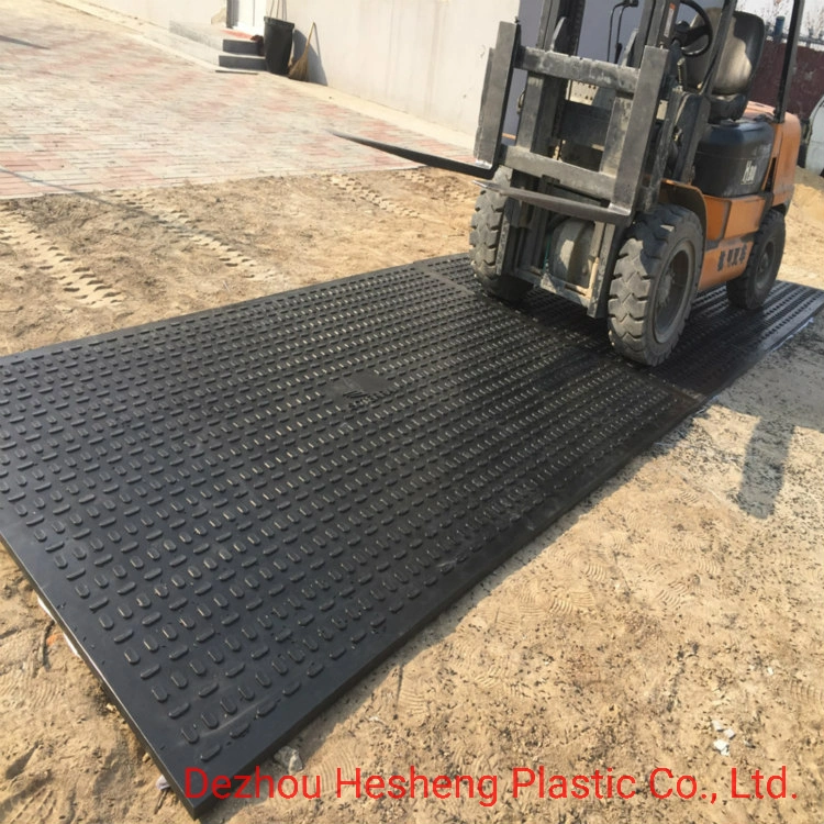 Black Color HDPE Track Mat /UHMWPE Heavy Duty Ground Protection Mats/Heavy Duty Road Mats