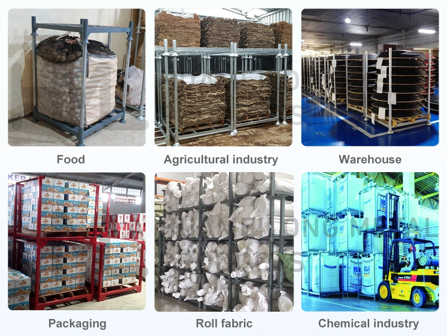 Heavy Duty Galvanized Stacking Steel Post Pallet Racking with Posts