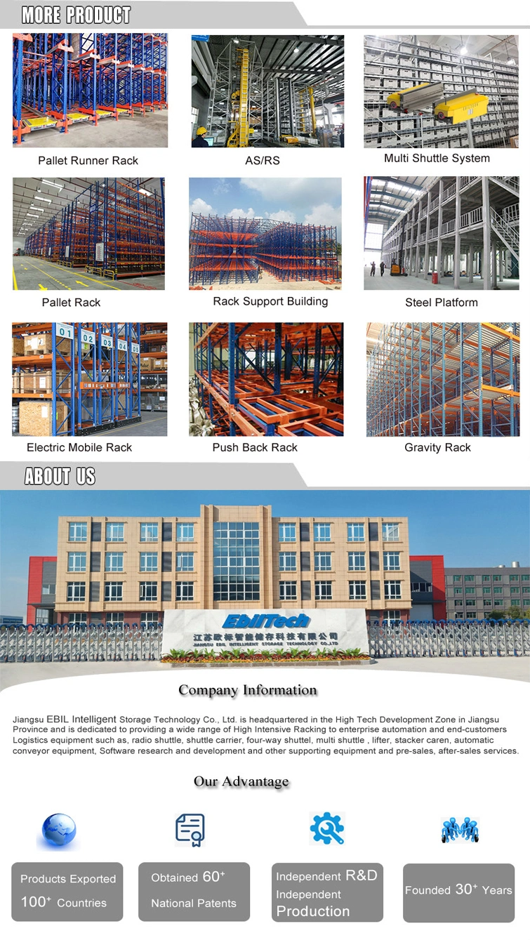Ebil-Warehouse Storage Racking System Automatic Storage Radio Shuttle Rack