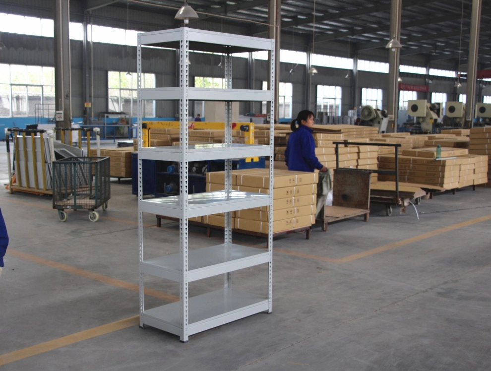 Slotted Angle Warehouse Storage Metal Shelves Rack