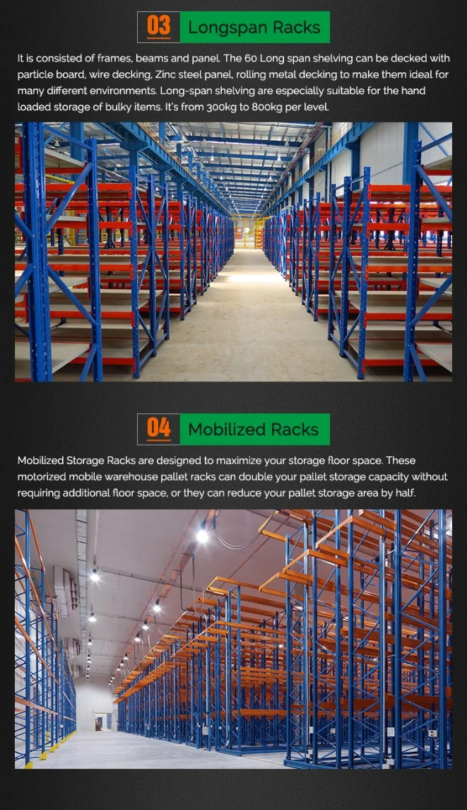 Industrial Commercial Double Stacking Gondola Pallet Warehouse Storage Stainless Steel Pallet Rack Shelf