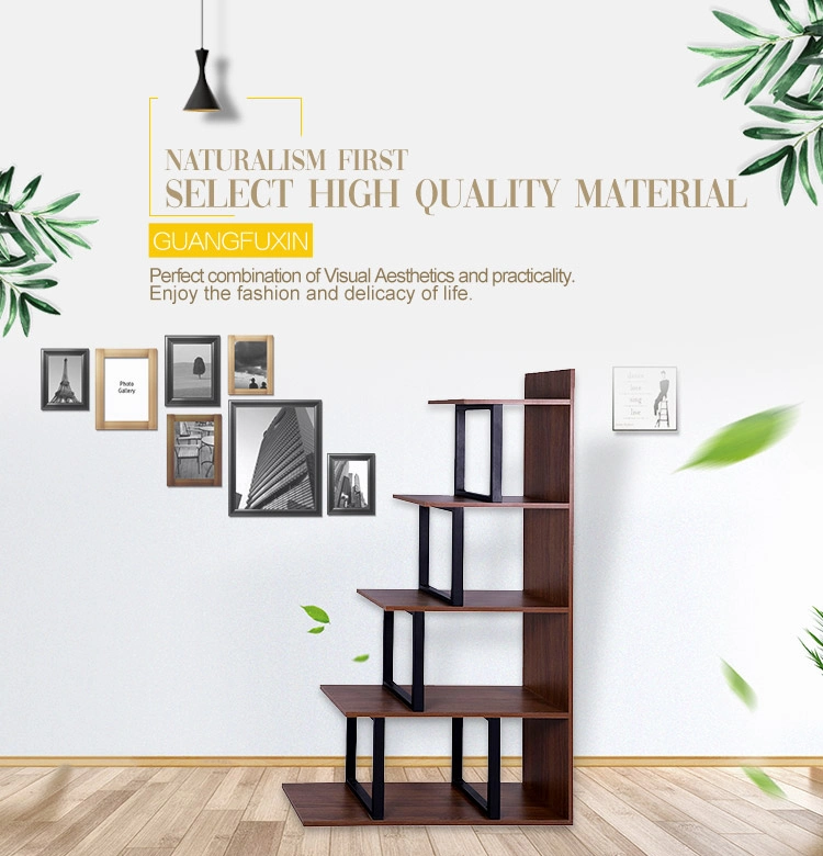 Industrial Ladder Shelf Storage Rack Shelves Bathroom and Living Room Wood Look Accent Furniture Metal Frame