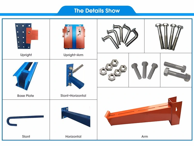 Industrial Warehouse Steel Pipe Storage Cantilever Storage Racking