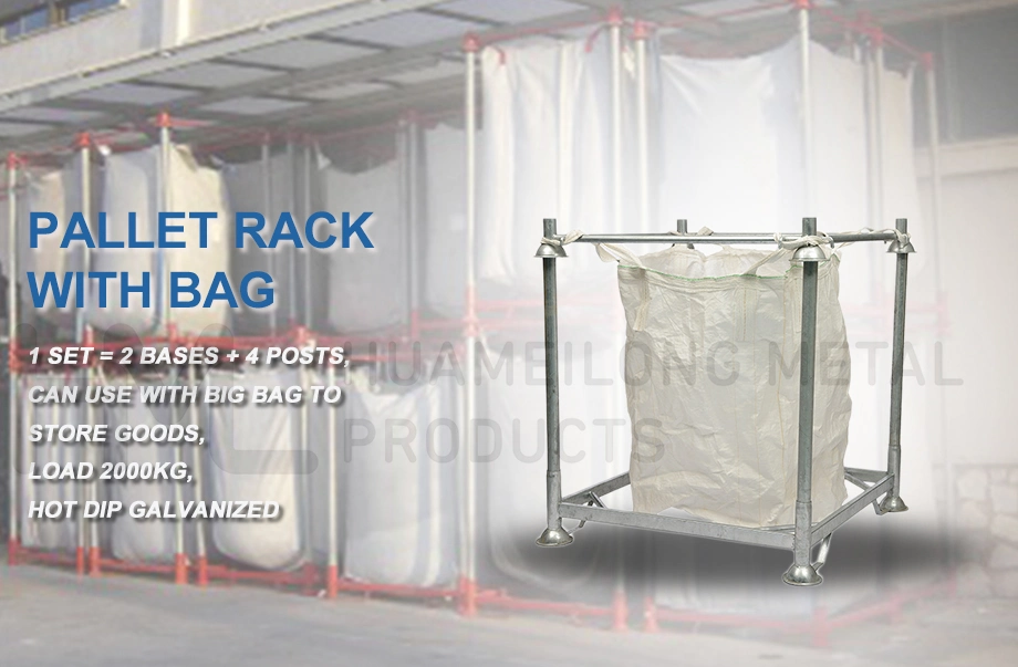 Warehouse Storage Steel Big Bag Pallet Rack for Pet Bottles