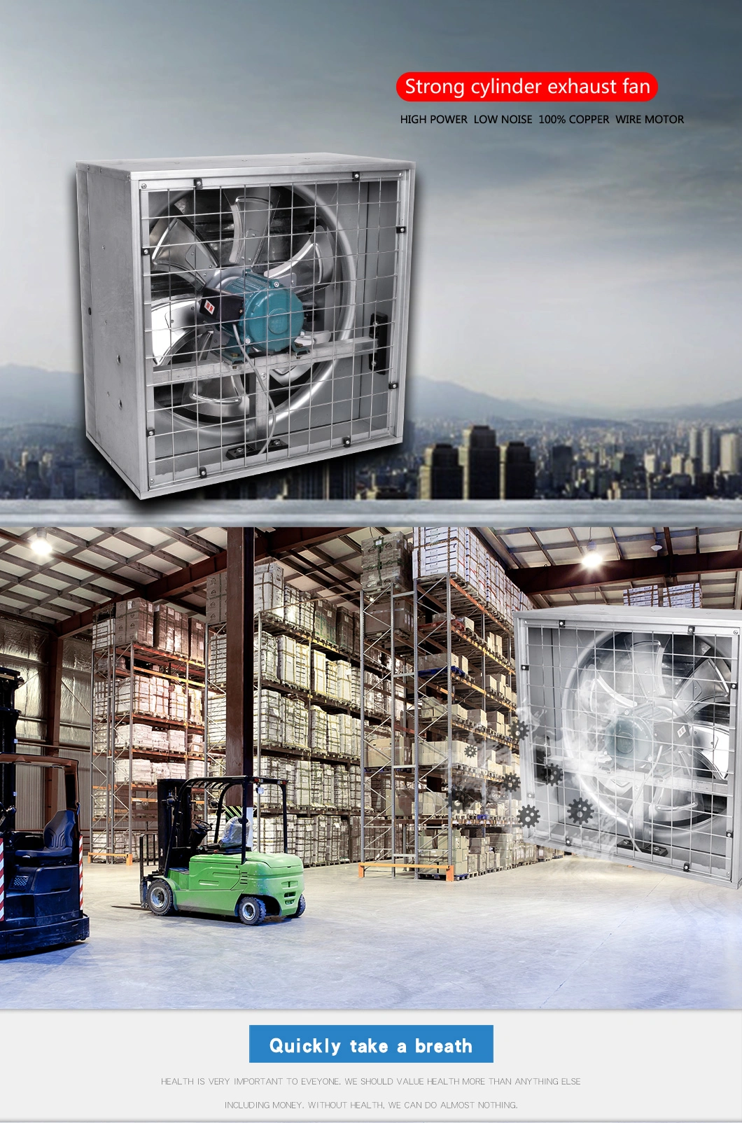 Garage Attic Sidewall Electric Industrial Ventilation 2000 Cfm Exhaust Fan