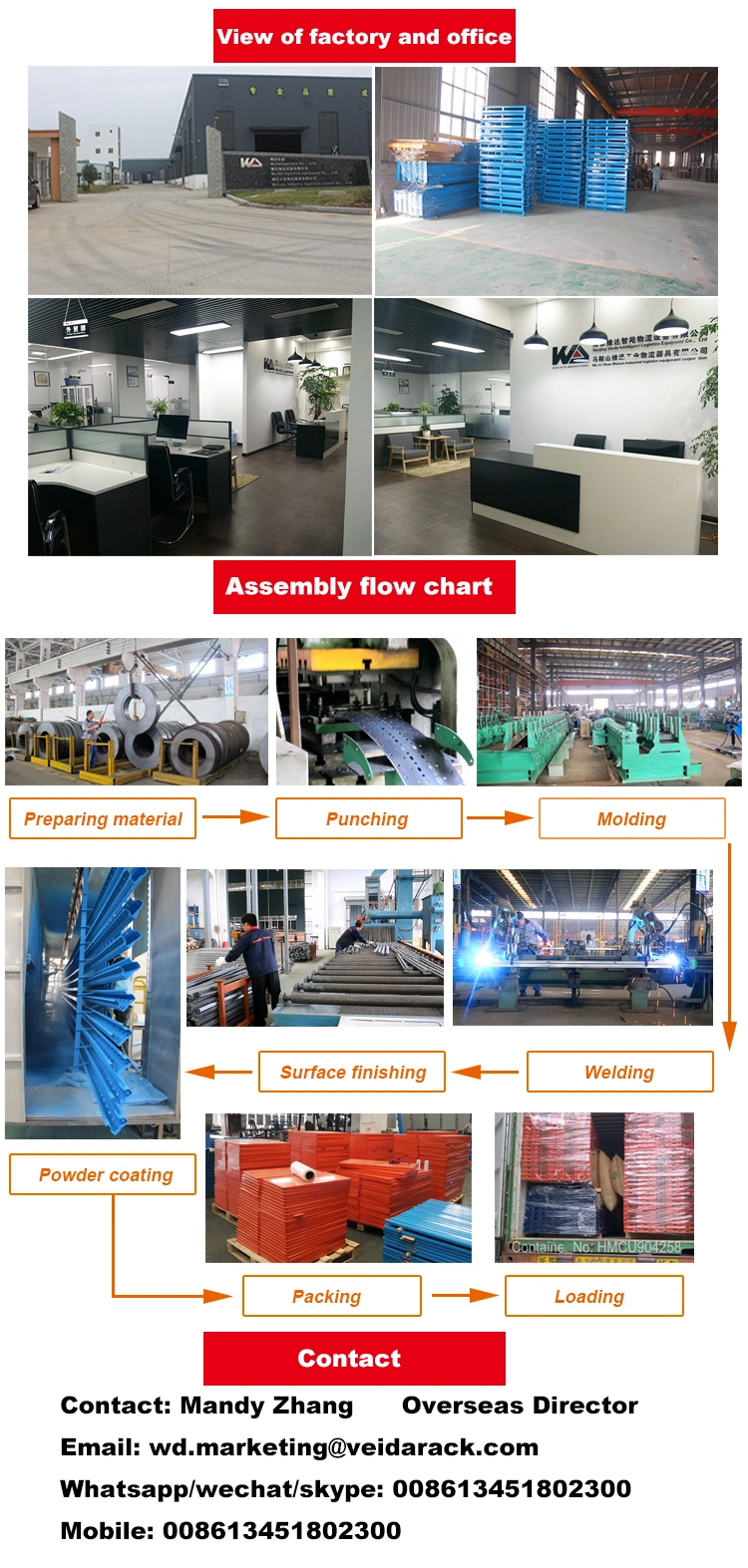 China Supply Automatic Storage and Retrieval Rack System