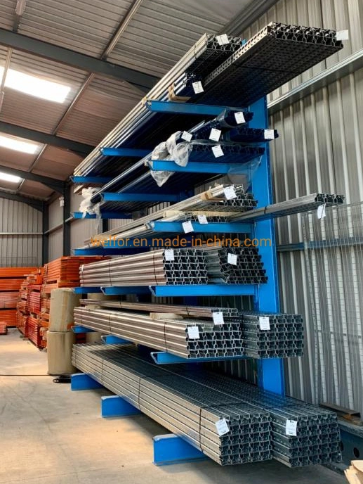 Heavy Duty Shelving Arm Racking System Single Side Based Metal Cantilever Racking