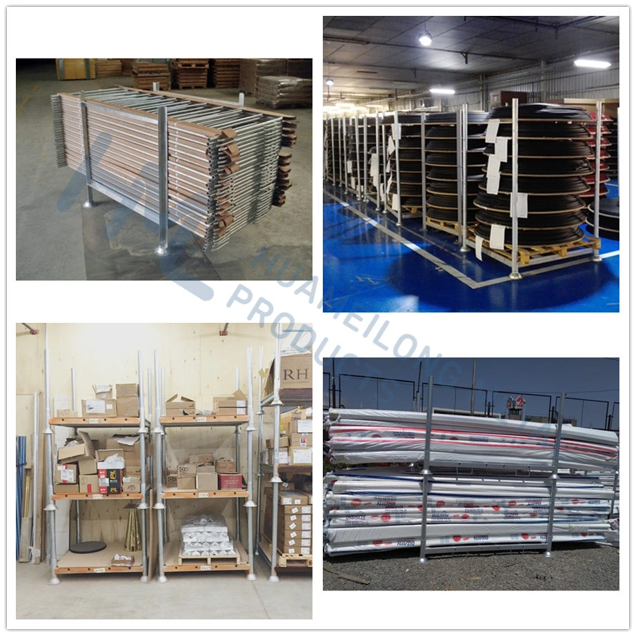 Heavy Duty Galvanized Logistics Stackable Portable Metal Post Pallet Racking