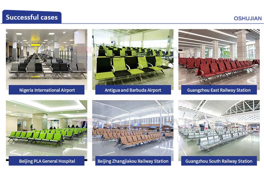 Airport Hospital Project Airport Chair 4 Seats PU Waiting Row Chairs