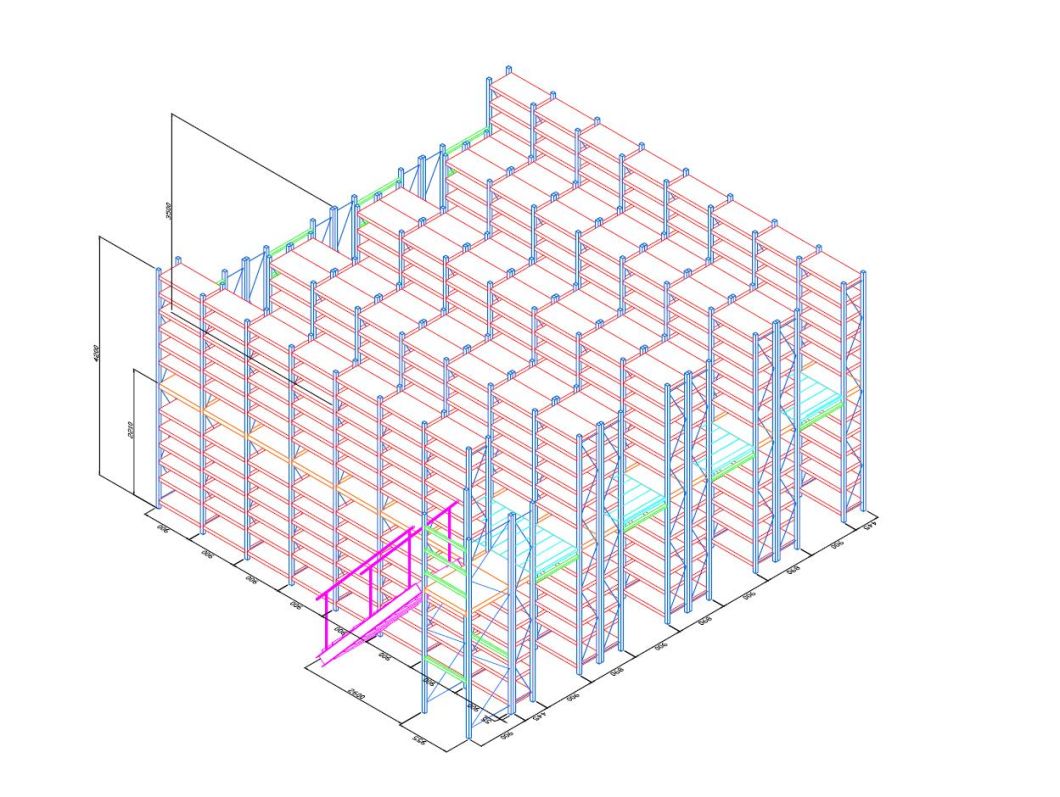 Corrosion Protection Warehouse Mezzanine Floor Racking Panels/Mezzanine Racking