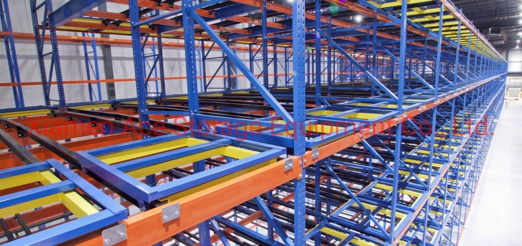Warehouse Goods Stainless Steel Storage Metal Shelf Shelves for Stacking Push Back Rack Shelf