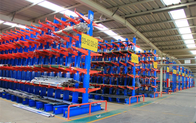 Heavy Duty Warehouse Cantilever Racking System for Rebar Storage