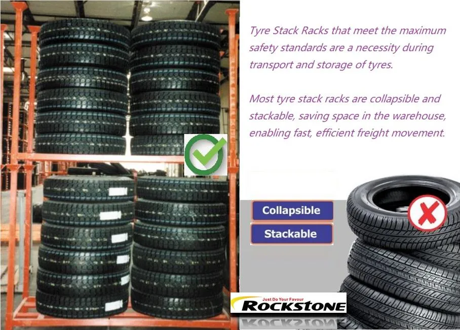 Rack Metal Rack Steel Rack Storage Rack Powder Coated TBR&OTR Truck Tyre Stacker