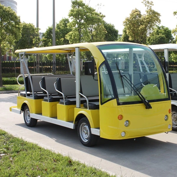 CE Open or Enclosed 14 Seats Electric Shuttle Bus for Airport (DN-14)