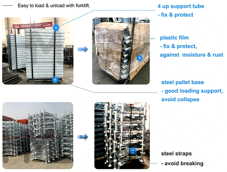 Heavy Duty Industrial Warehouse Galvanized Stacking Steel Pallet Racking Equipment