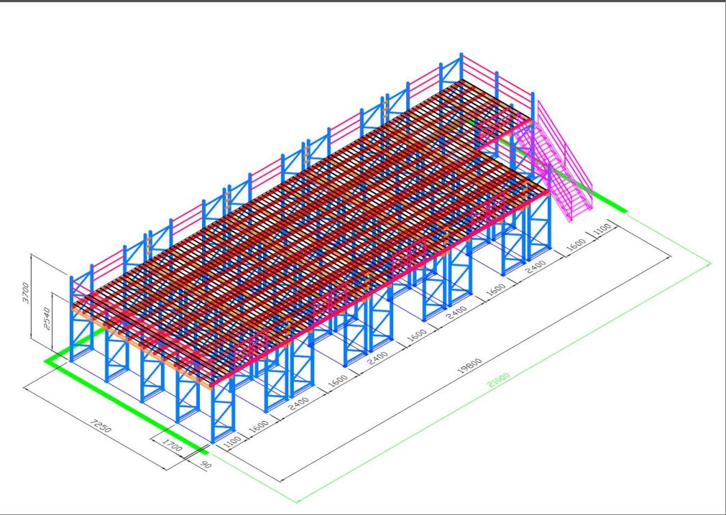 Corrosion Protection Warehouse Mezzanine Floor Racking Panels/Mezzanine Racking