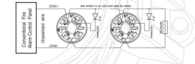 Conventional Heat Detector for Conventional Fire Alarm Control System