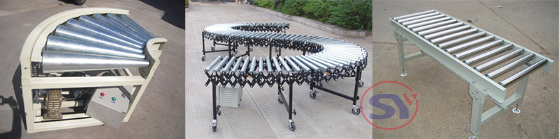 Portable Gravity Feed Aluminum Tube Roller Conveying System Pallet Turntable Conveyor