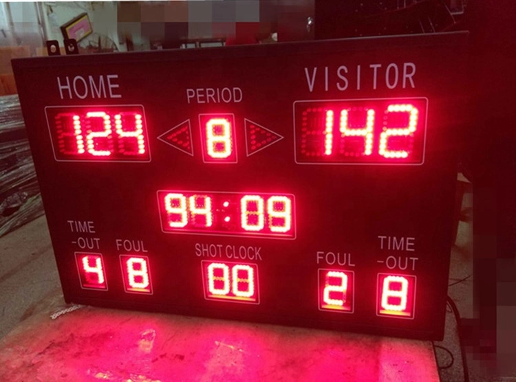 Small Model Digital Electronic Basketball Scoreboard with Team Name