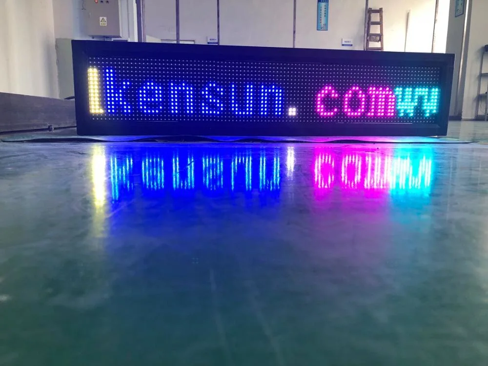 P10 Outdoor Text Scrolling LED Board Display 960*160mm for Parking Lot