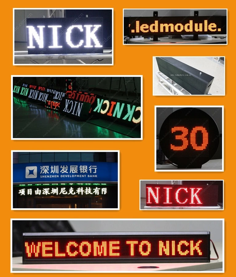 P10 Moving Text High Brightness LED Sign/ LED Display Board/ LED Scrolling Message
