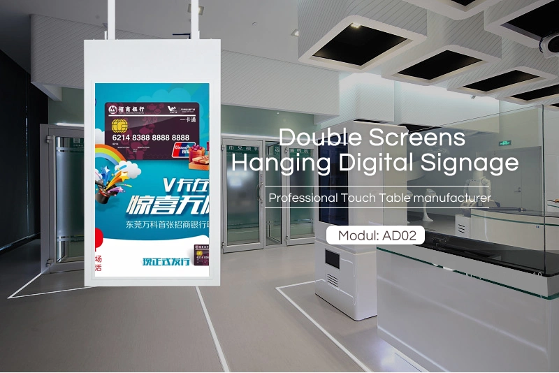 Wholesale Hanging Wall Mounted Double Side Semi Outdoor Display LCD Monitor Digital Signage Advertising Display