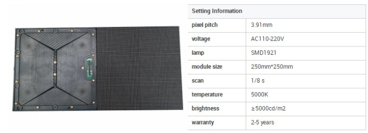 P3.91 Outdoor Full Color Rental Electronic SMD Waterproof Board Advertising LED Video Display