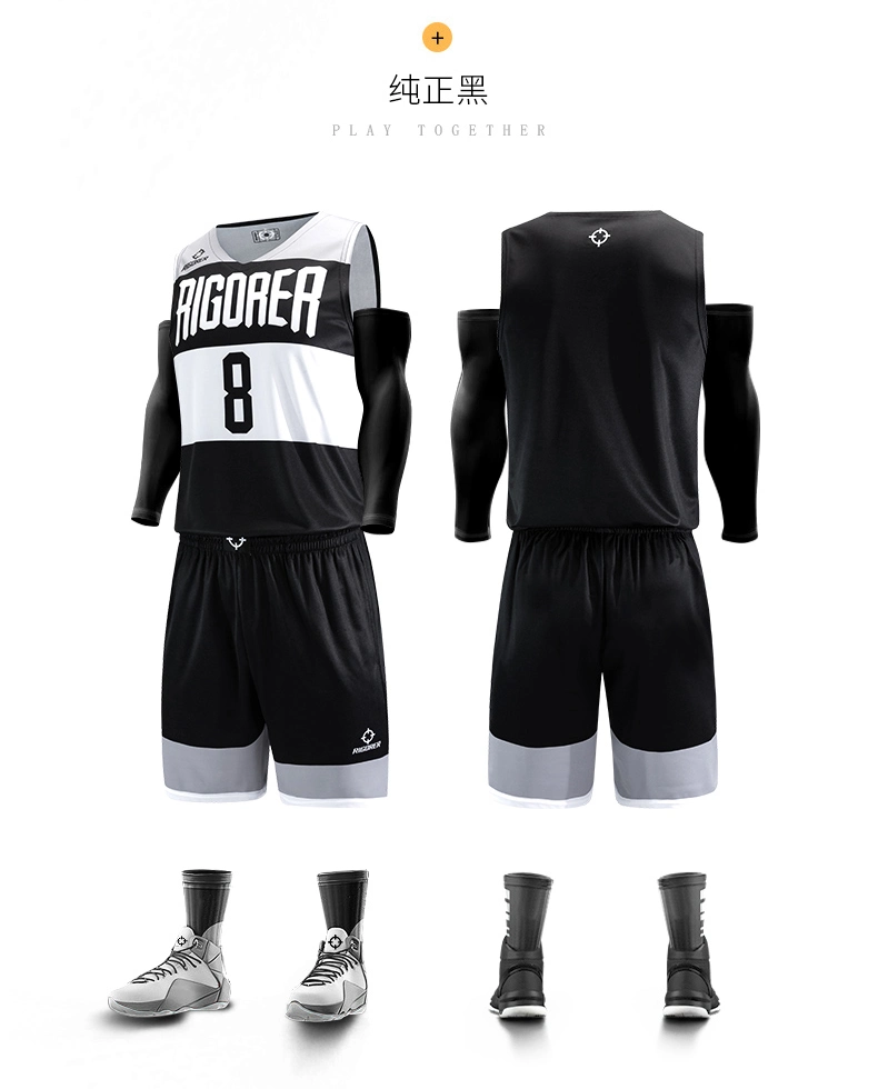 Rigorer Full Sublimation Digital Basketball Uniform 100% Polyester