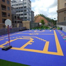 Portable Flooring PP Interlocking Tiles Movable Court Tiles Basketball Court Mat