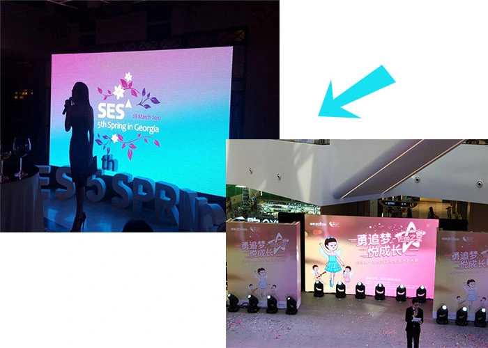 500X500mm Fine Pitch Indoor Rental LED Screen with RoHS