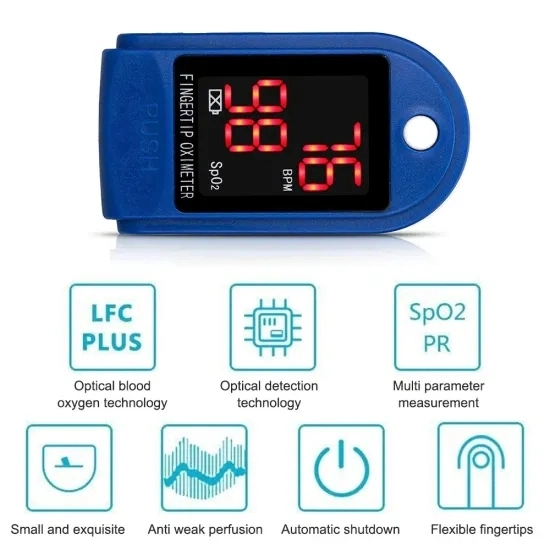 LED Digital Displaymedical Diagnosis Equipment SpO2 Blood Oxygen Saturation Monitor Finger Pulse Oximeter