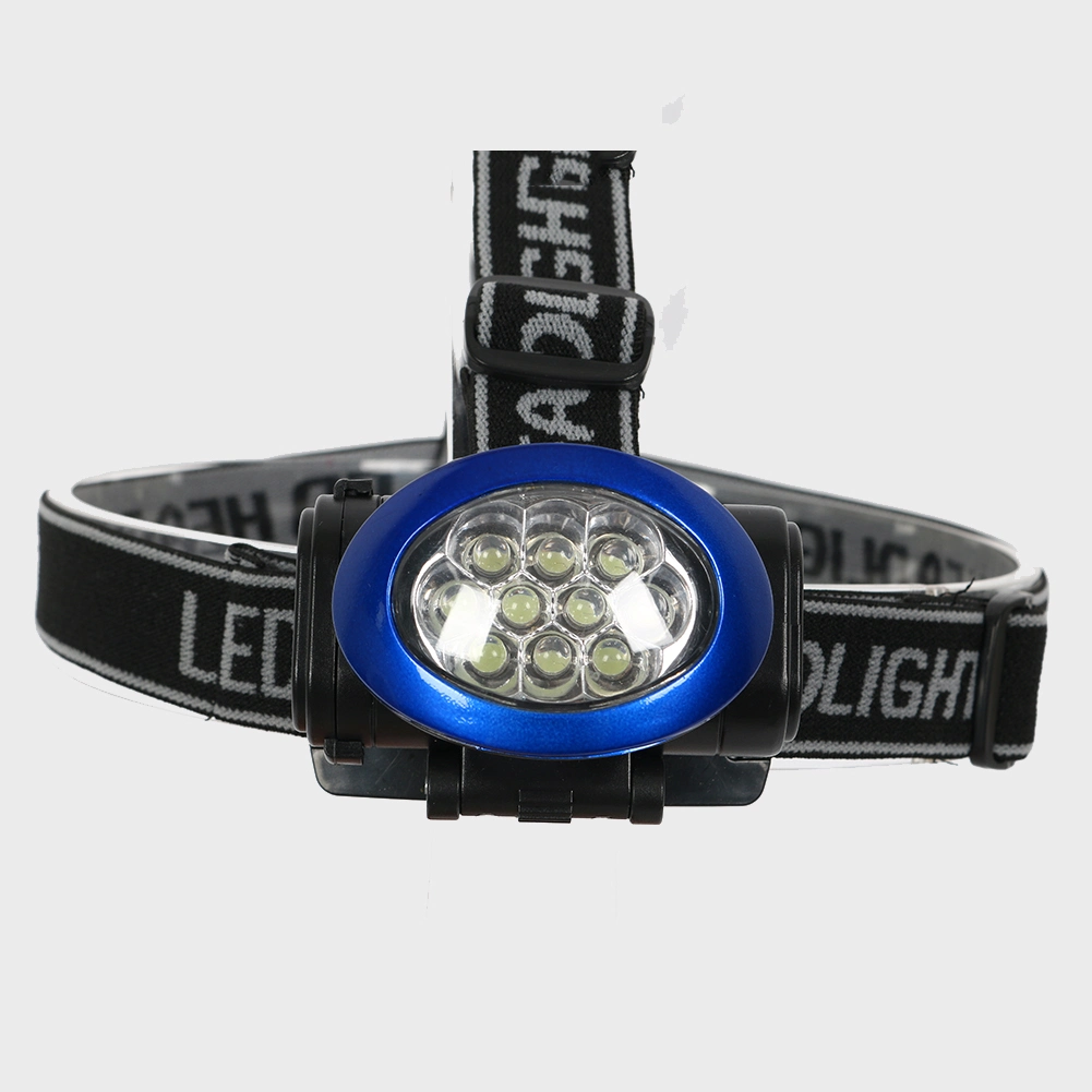 Hot Sale 10 LED Headlamp with 3 Modes 4 LED / 10 LED/ 10 LED Flash