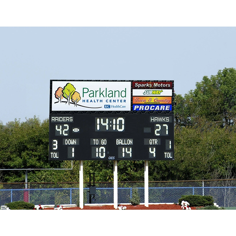 P10 Outdoor Full Color High Brightness LED Display Scoreboard