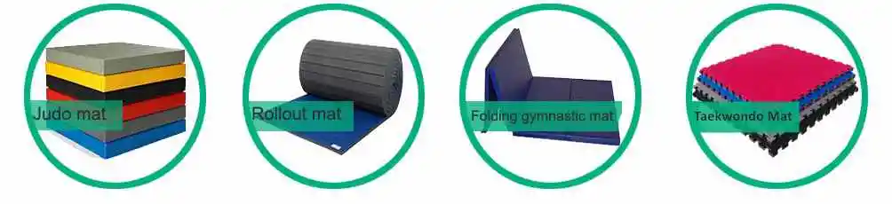 PVC XPE Folding Gymnastics Mat for Gymnastics, Stretching, Wrestling, Fighting Sports Practice.