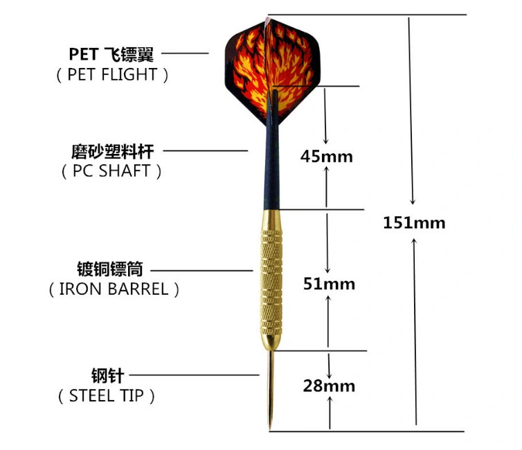 Professional Wholesale Sisal Bristle Dart Board with Stainless Steel Darts