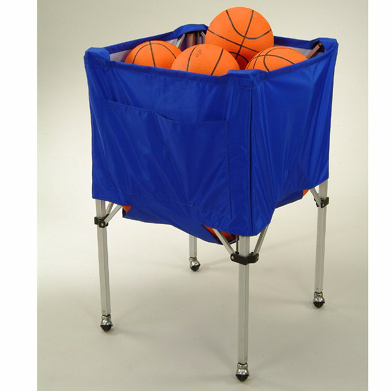 Foldable Wheeled Ball Cart Collapsible Ball Cart Portable Ball Cart Basketball Sports Equipment Esg13276