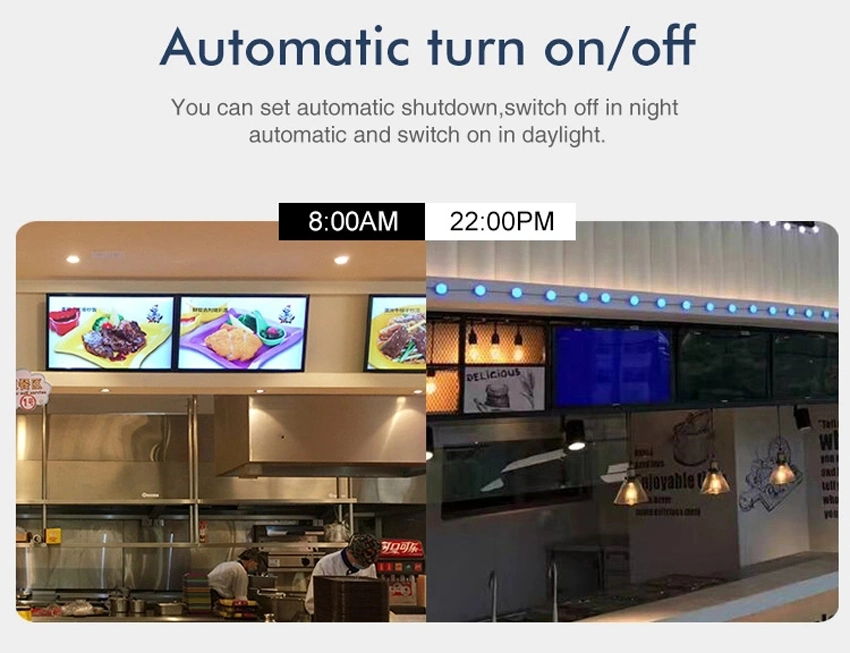 32 Inch Android Indoor Wall Mounted or Hanging LCD Display Digital Menu Board for Restaurant