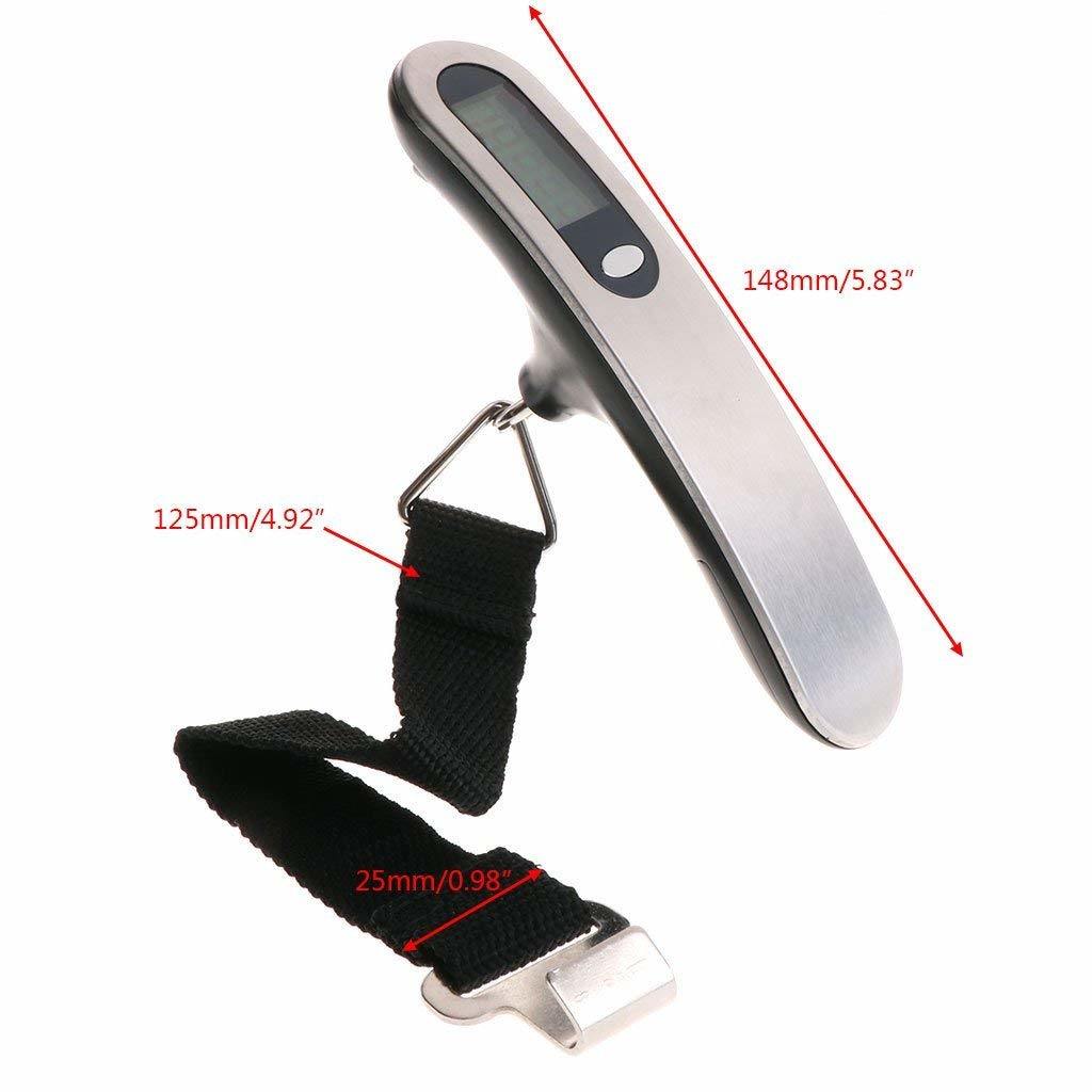 50kg High Quality Portable Stainless Steel Electronic Luggage LED Scale