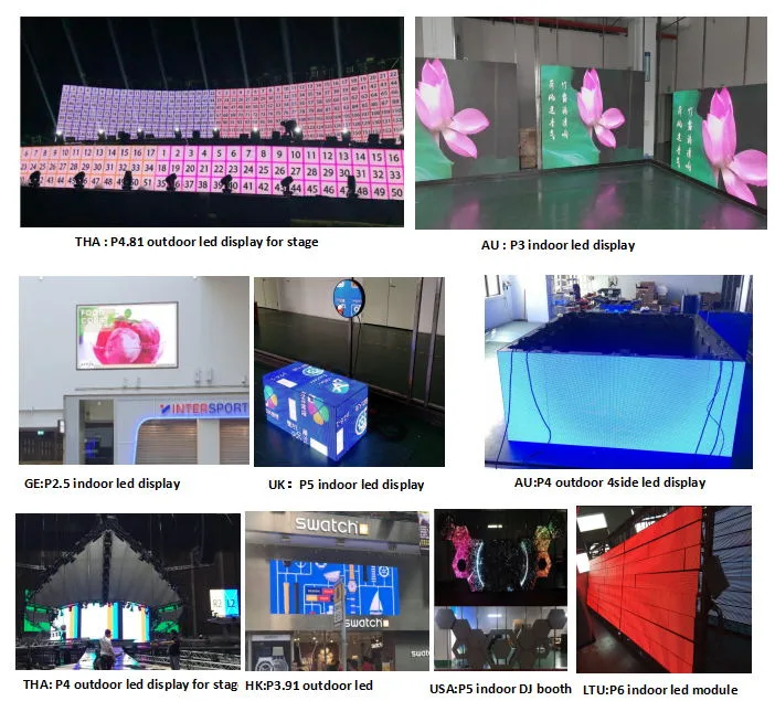 P3 P4 P5 P6 P10 Indoor LED Display with 75inchx12inch LED Message Sign Board