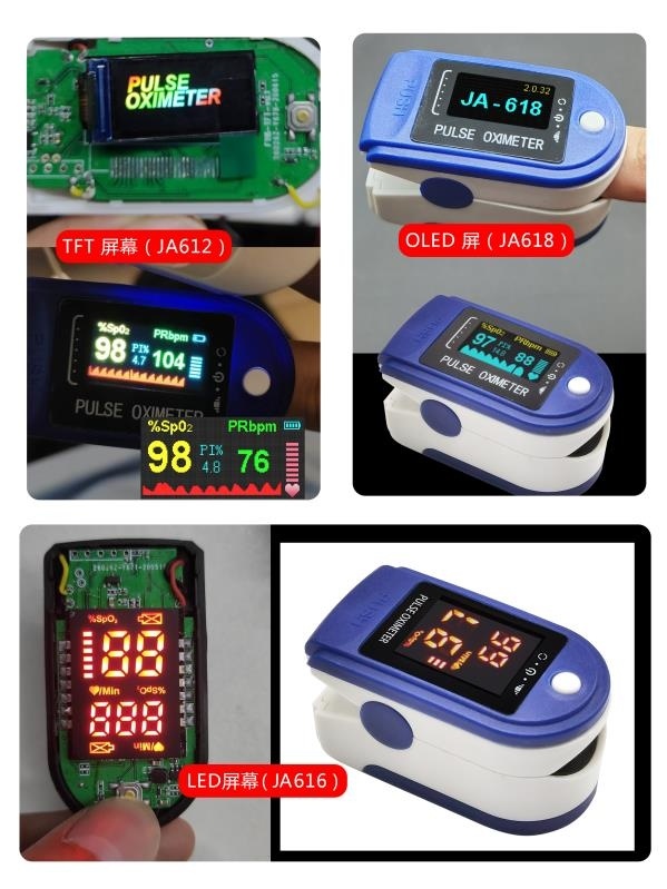 OLED TFT LED Digital Electronic Blood Oxygen Finger Pulse Oximeter