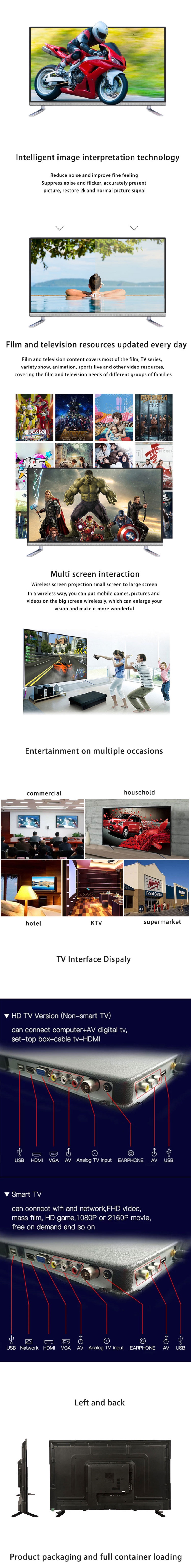 Modern LED TV 22 Inch LED Full HD TV LED Big Sale with Full Function
