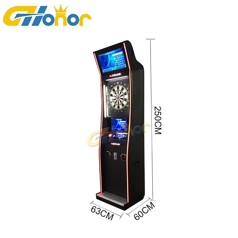 Popular Coin Operated Shooting Dart Game Console Arcade Dart Standing Dart Game Machine Electronic Dart Board Simulator Video Game Machine for Adult