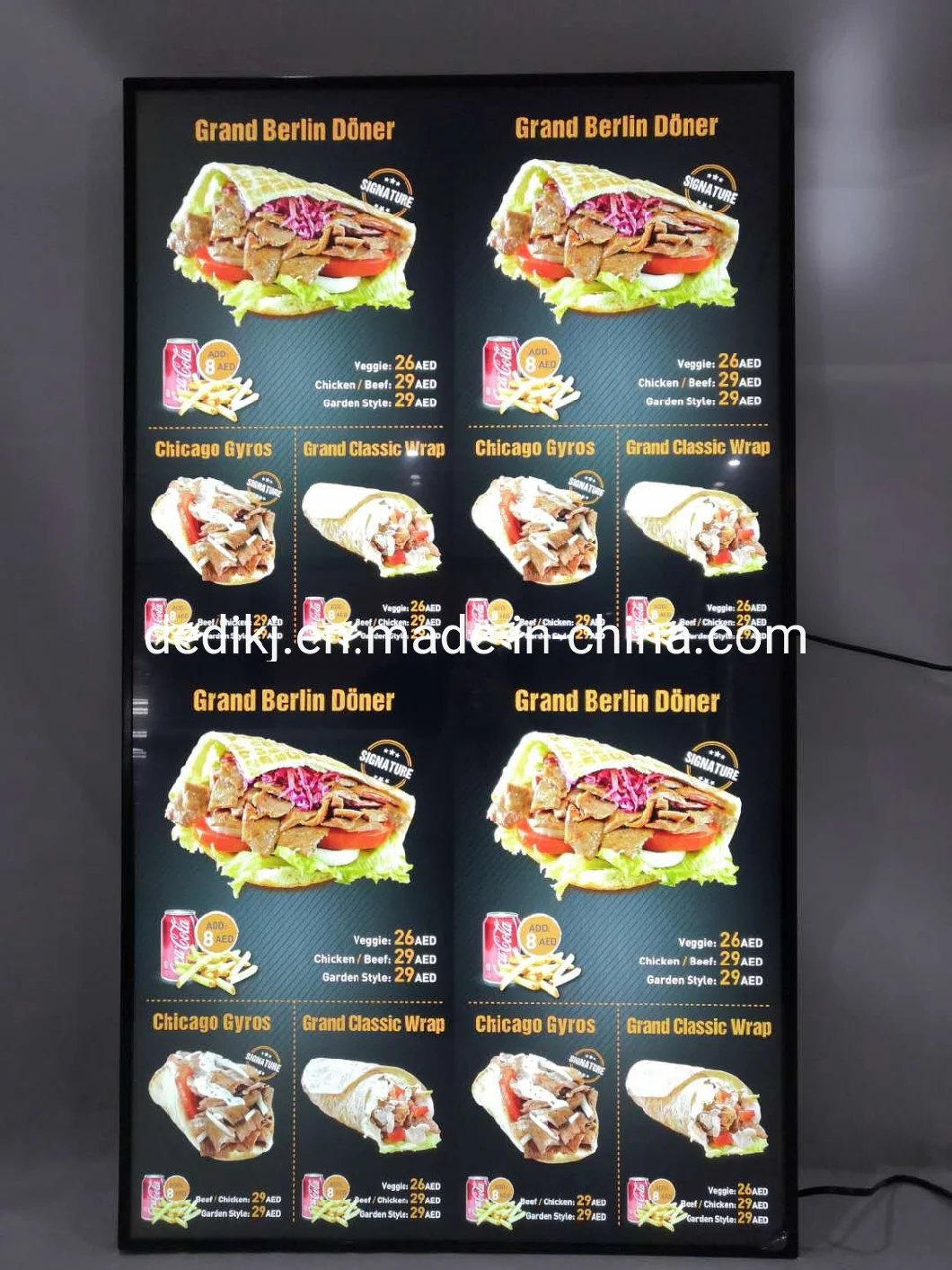 55inch Digital Menu Board for Pizza Hut Created by Embed Digital