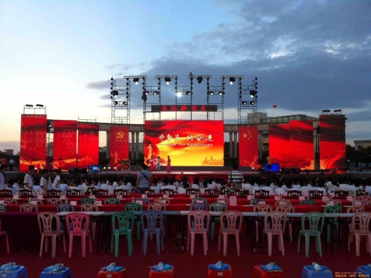 P8 Full Color Outdoor Square Advertisement Rental LED Display Panel
